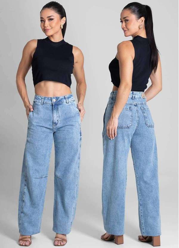 Sawary - Calça Jeans Sawary Barrel - 280547 Azul 6