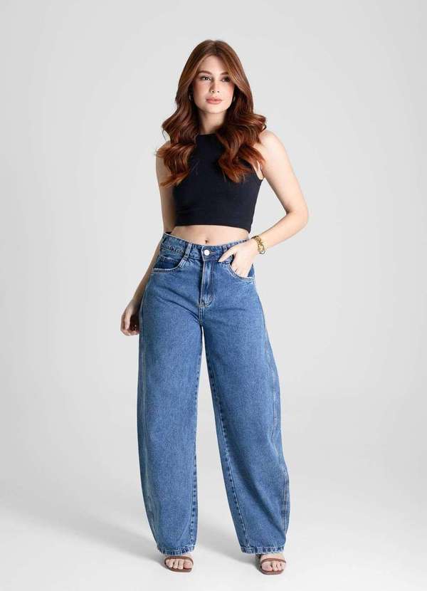 Sawary - Calça Jeans Sawary Barrel - 280637 Azul 2