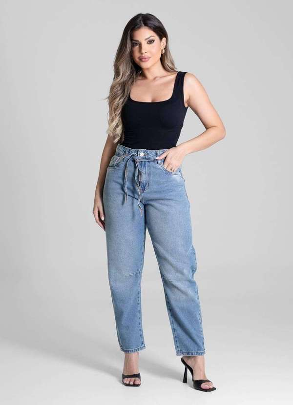 Sawary - Calça Jeans Sawary Barrel - 281025 Azul 2