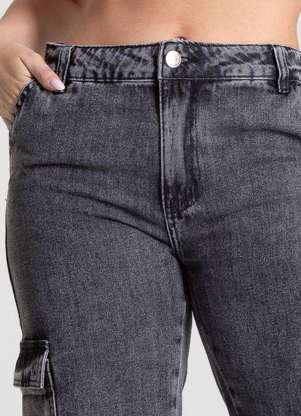 Sawary - Calça Jeans Sawary Barrel - 281254 Cinza 5