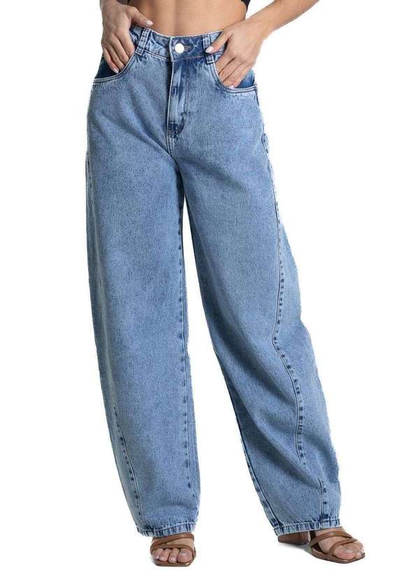 Sawary - Calça Jeans Sawary Barrel - 281807 Azul