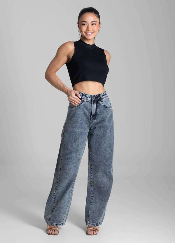 Sawary - Calça Jeans Sawary Barrel - 281842 Azul 2