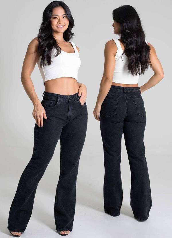 Sawary - Calça Jeans Sawary Boot Cut - 279943 Preto 6