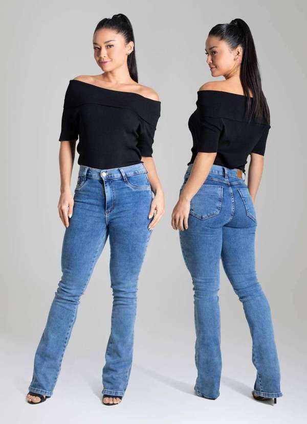 Sawary - Calça Jeans Sawary Boot Cut - 280063 Azul 6