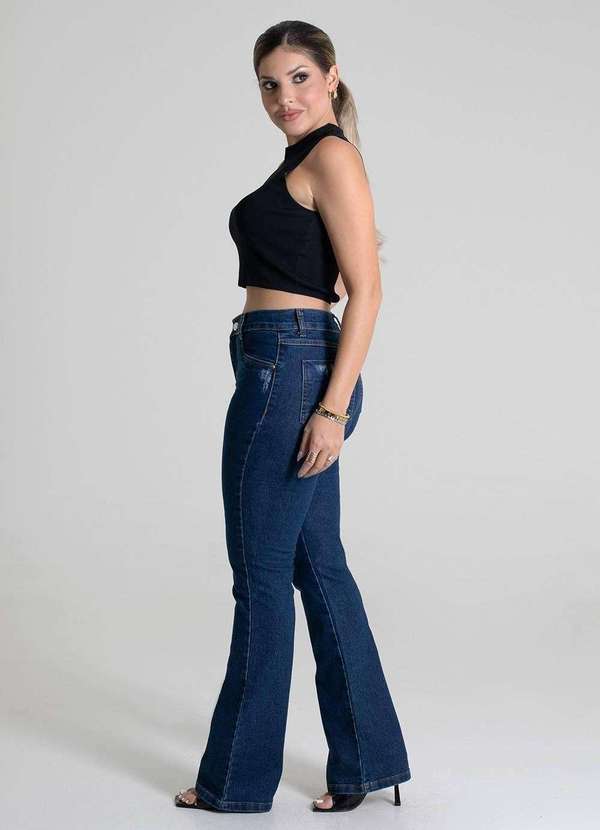 Sawary - Calça Jeans Sawary Boot Cut - 280071 Azul 4