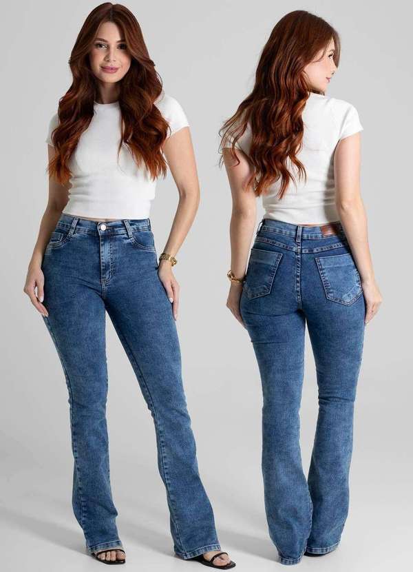 Sawary - Calça Jeans Sawary Boot Cut - 280701 Azul 6