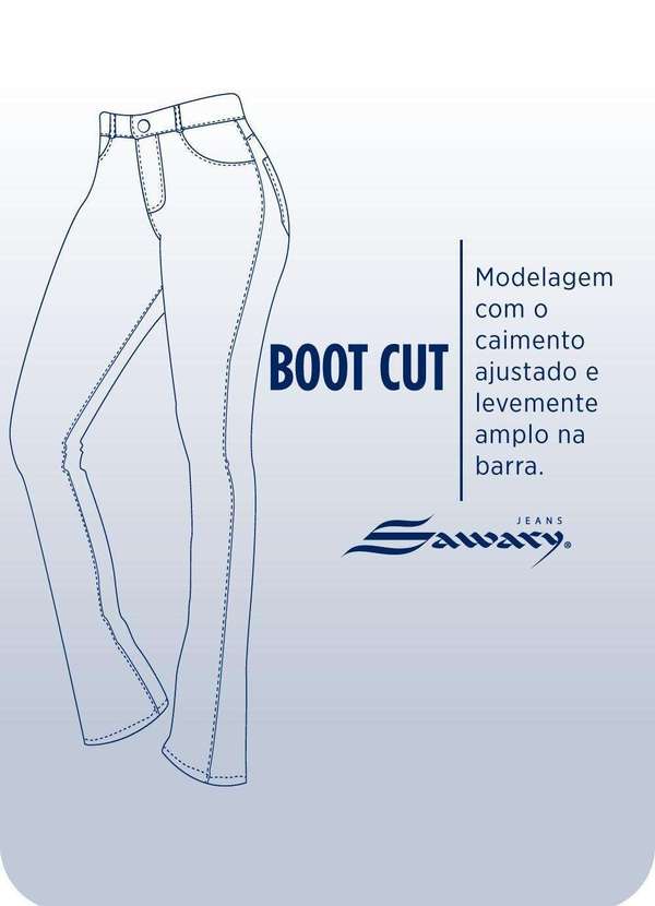 Sawary - Calça Jeans Sawary Boot Cut - 280789 Azul 7