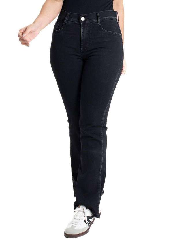 Sawary - Calça Jeans Sawary Boot Cut - 280809 Preto