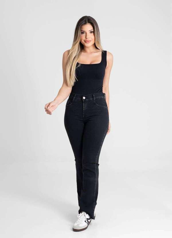 Sawary - Calça Jeans Sawary Boot Cut - 280809 Preto 2