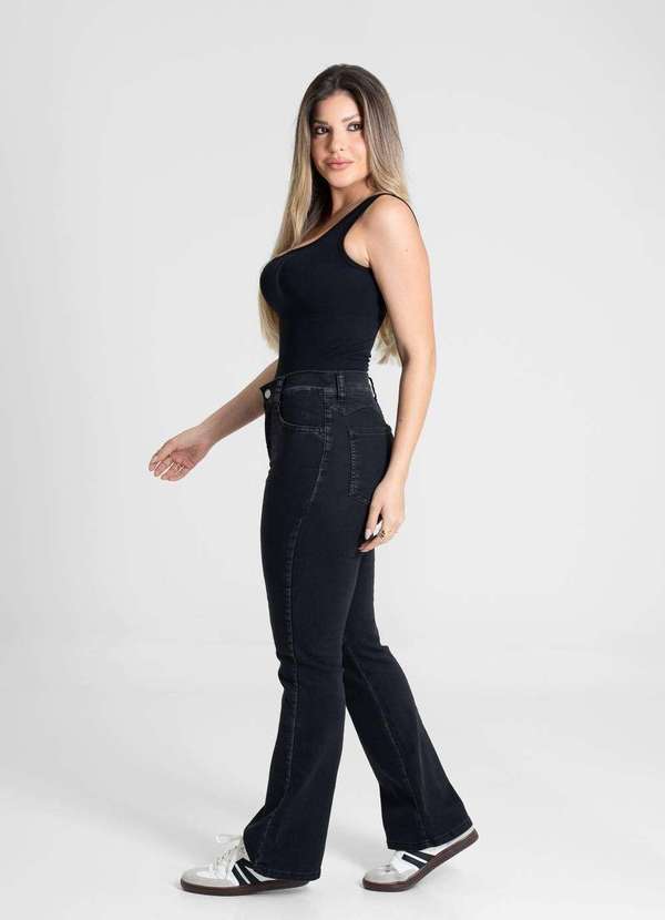 Sawary - Calça Jeans Sawary Boot Cut - 280809 Preto 3