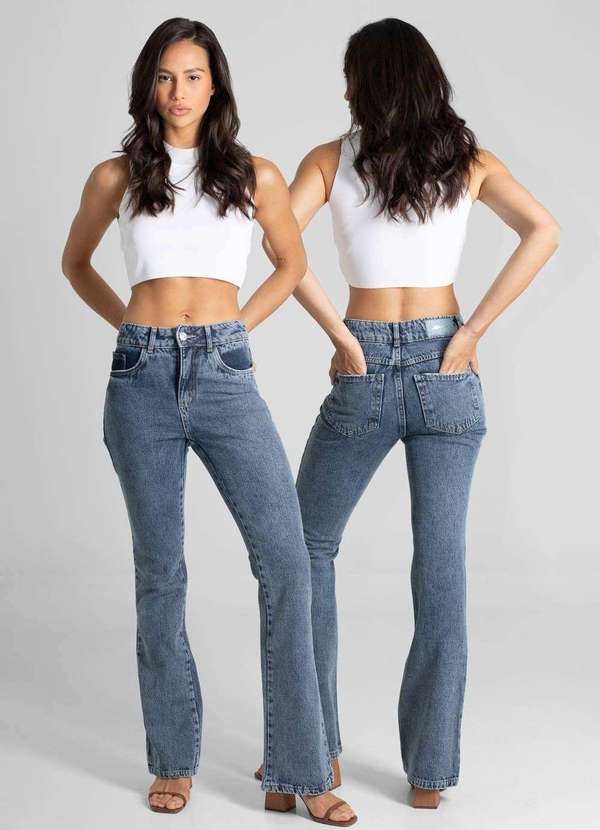 Sawary - Calça Jeans Sawary Boot Cut - 280867 Azul 2