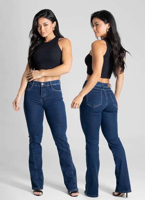 Sawary - Calça Jeans Sawary Boot Cut - 281071 Azul 6