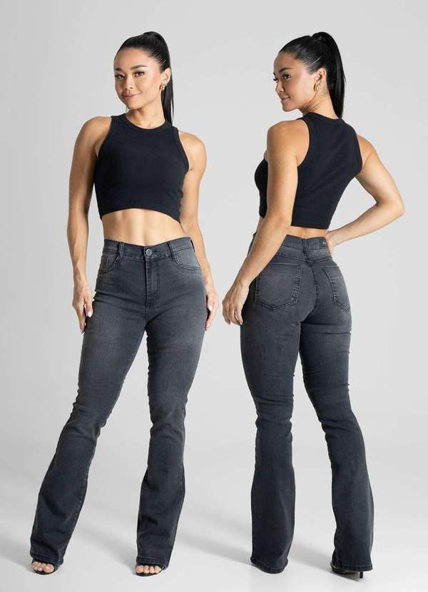 Sawary - Calça Jeans Sawary Boot Cut - 281229 Preto 2