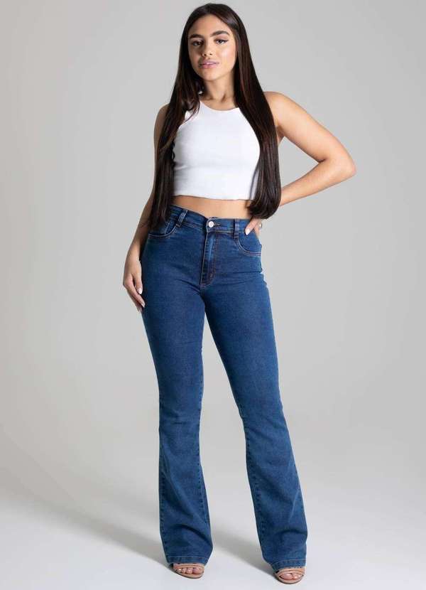 Sawary - Calça Jeans Sawary Boot Cut Azul