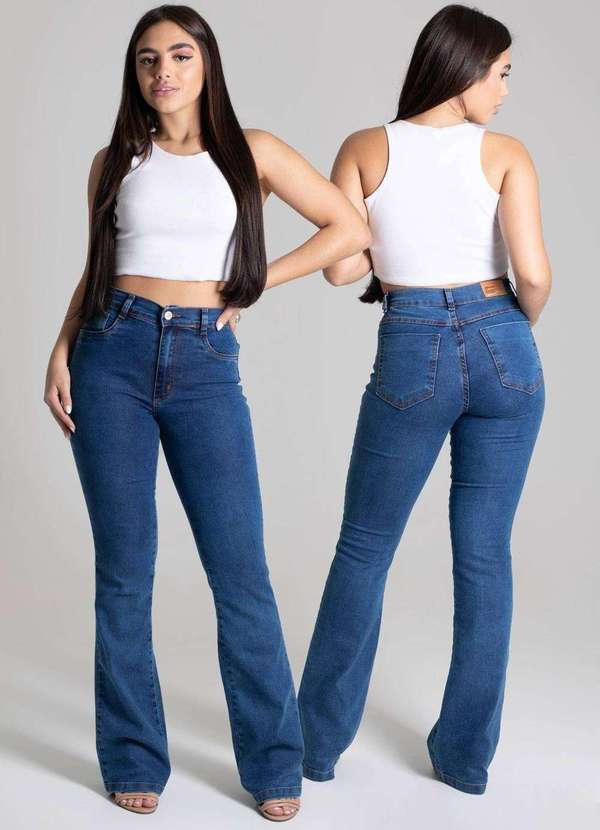 Sawary - Calça Jeans Sawary Boot Cut Azul 5