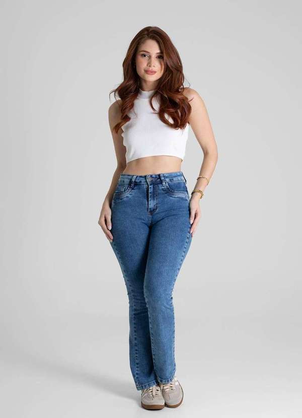 Sawary - Calça Jeans Sawary Boot Cut Petit - 280584 Azul 2