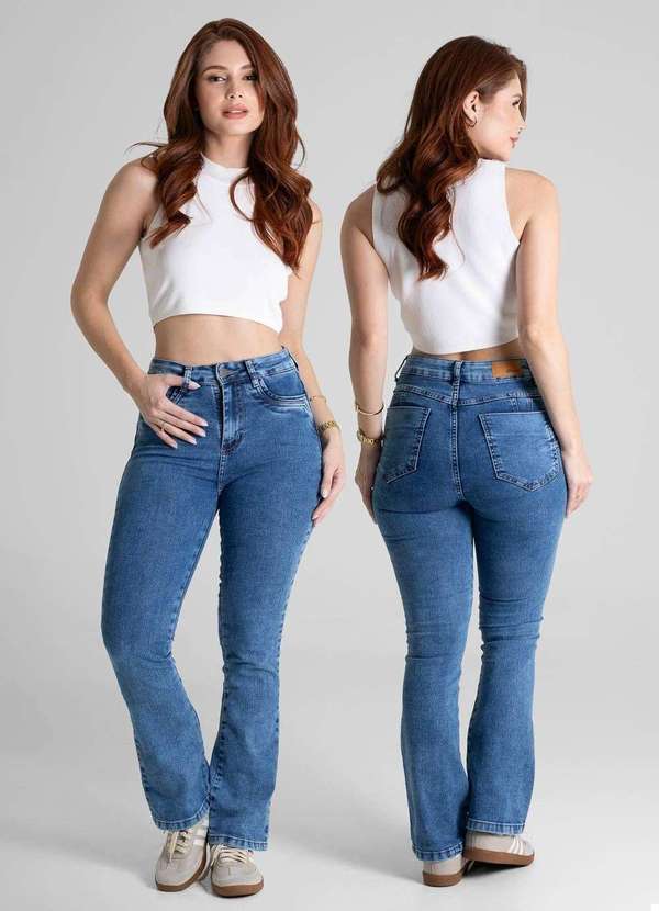 Sawary - Calça Jeans Sawary Boot Cut Petit - 280584 Azul 6