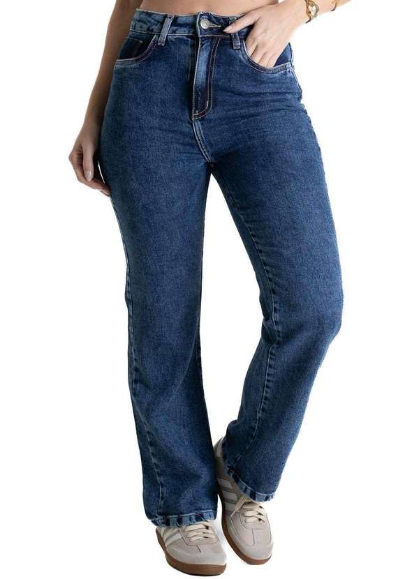 Sawary - Calça Jeans Sawary Boot Cut Petit - 280810 Azul