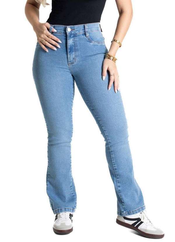 Sawary - Calça Jeans Sawary Boot Cut Petit - 281117 Azul