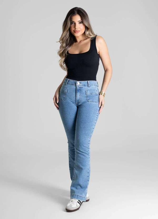 Sawary - Calça Jeans Sawary Boot Cut Petit - 281411 Azul 2