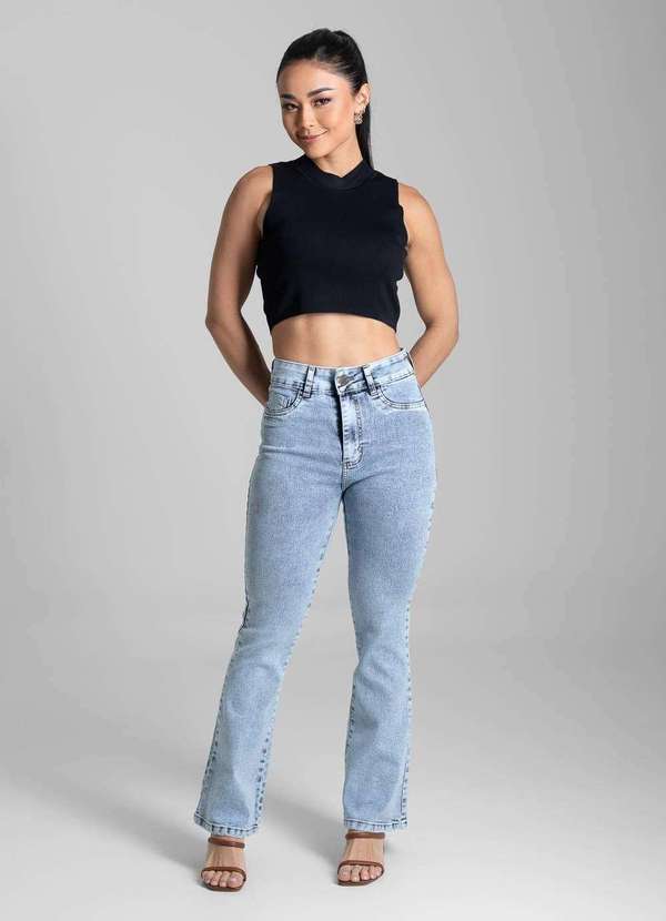 Sawary - Calça Jeans Sawary Boot Cut Petit - 282119 Azul 2