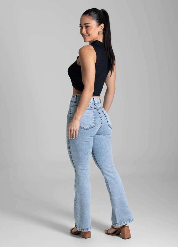 Sawary - Calça Jeans Sawary Boot Cut Petit - 282119 Azul 4