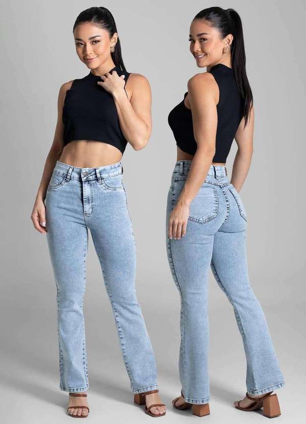 Sawary - Calça Jeans Sawary Boot Cut Petit - 282119 Azul 6