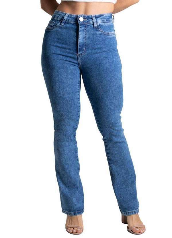Sawary - Calça Jeans Sawary Boot Cut Petit Azul