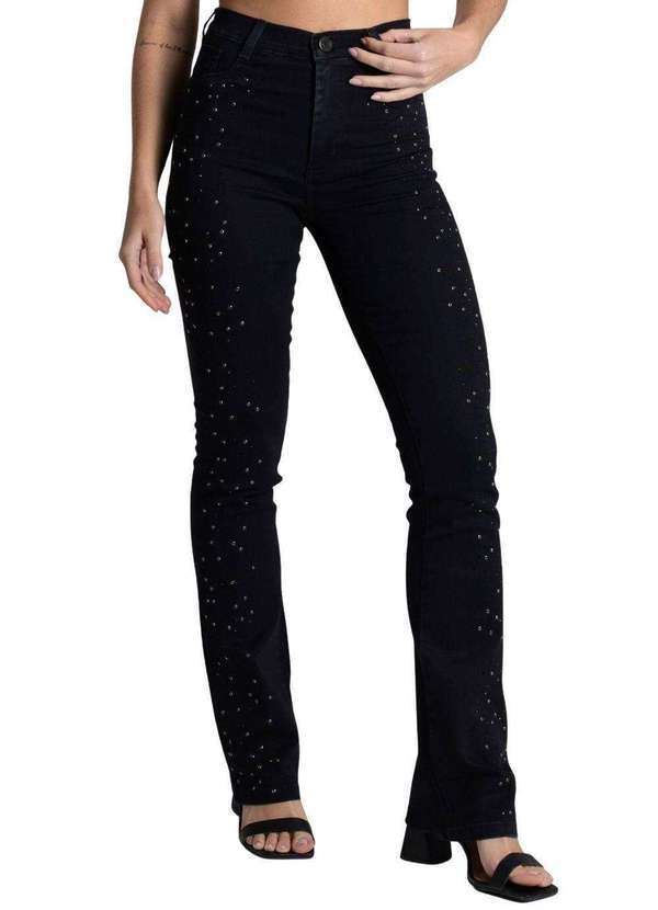 Sawary - Calça Jeans Sawary Boot Cut Preto