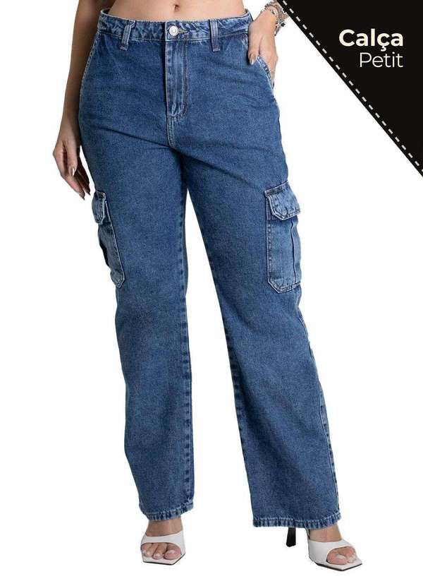 Sawary - Calça Jeans Sawary Cargo Petit - 279060 Azul