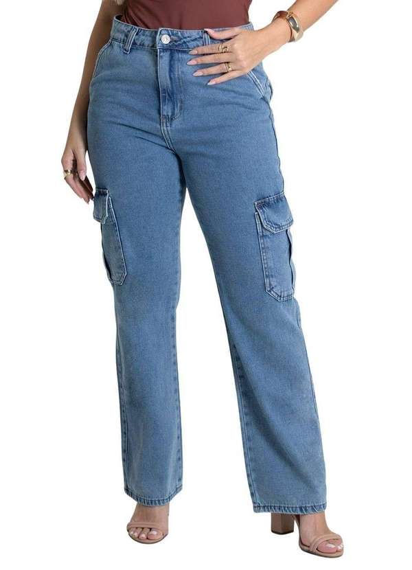 Sawary - Calça Jeans Sawary Cargo Petit - 279582 Azul