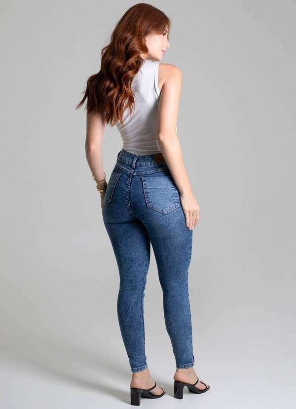 Sawary - Calça Jeans Sawary Cigarrete - 279383 Azul 4