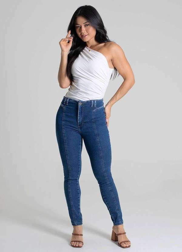 Sawary - Calça Jeans Sawary Cigarrete - 279801 Azul 2