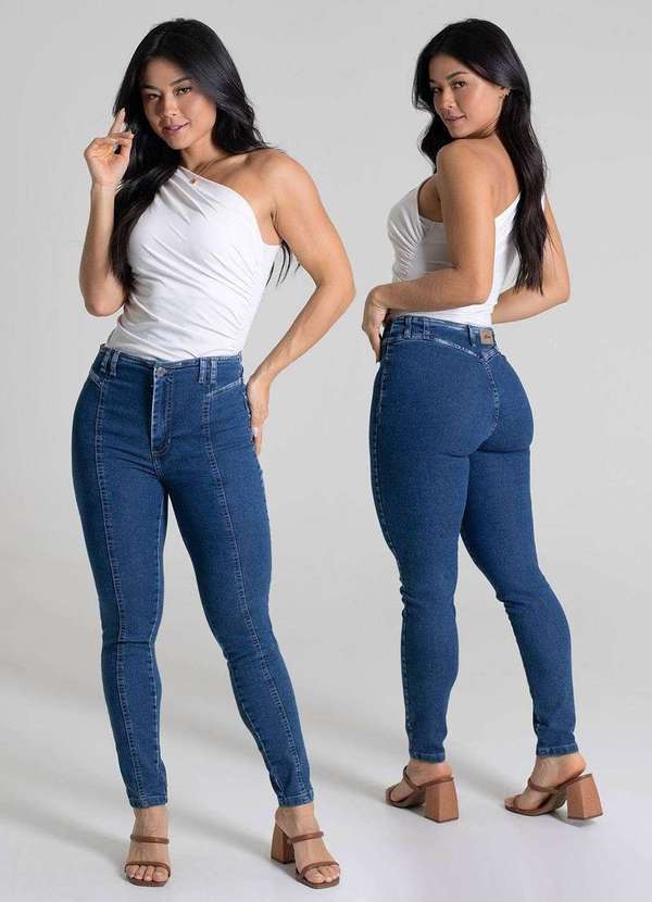 Sawary - Calça Jeans Sawary Cigarrete - 279801 Azul 6