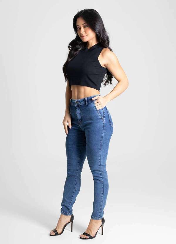 Sawary - Calça Jeans Sawary Cigarrete - 280515 Azul 3