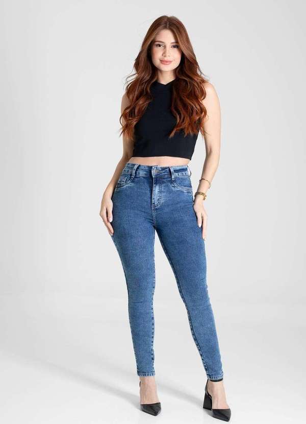 Sawary - Calça Jeans Sawary Cigarrete - 280703 Azul 2