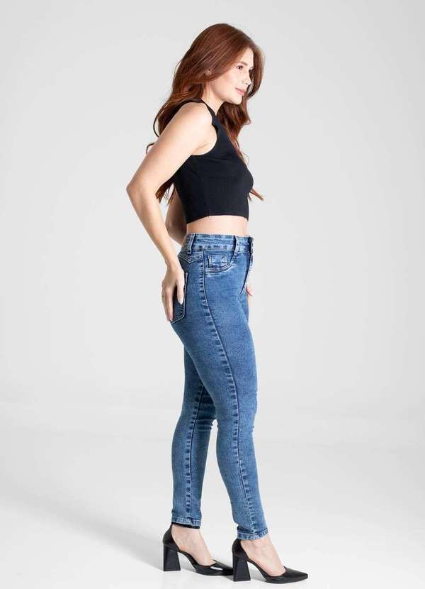 Sawary - Calça Jeans Sawary Cigarrete - 280703 Azul 3