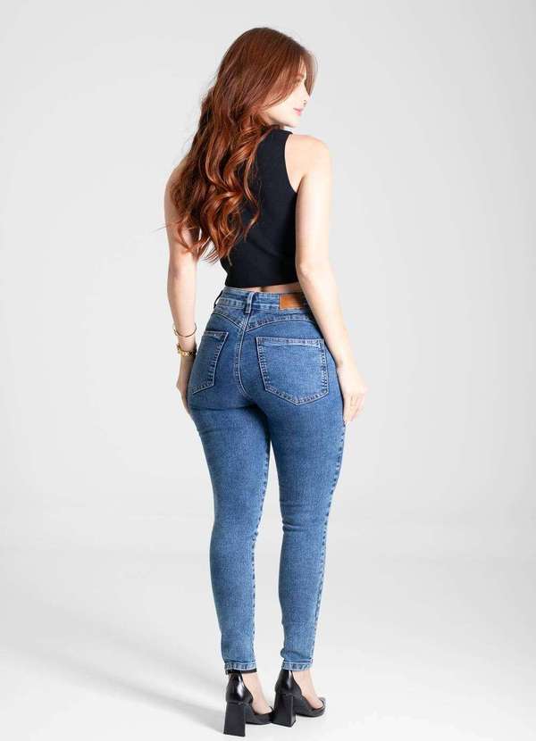 Sawary - Calça Jeans Sawary Cigarrete - 280703 Azul 4