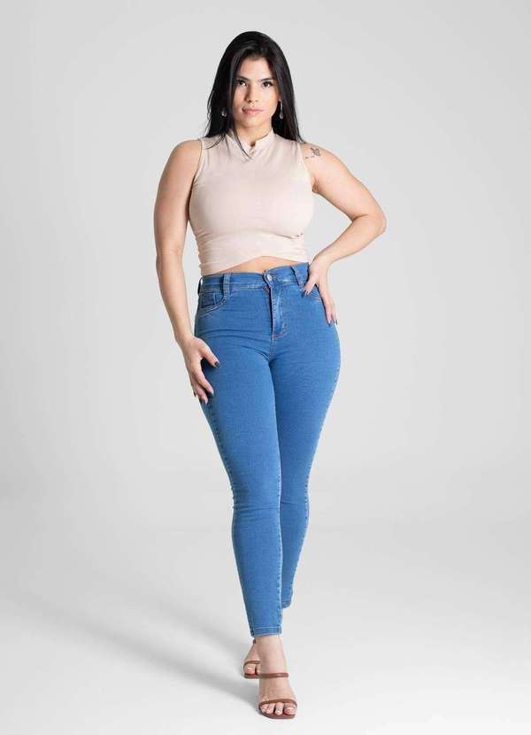 Sawary - Calça Jeans Sawary Cigarrete - 281261 Azul 2