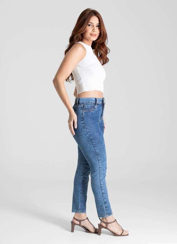 Sawary - Calça Jeans Sawary Cigarrete - 281625 Azul 3