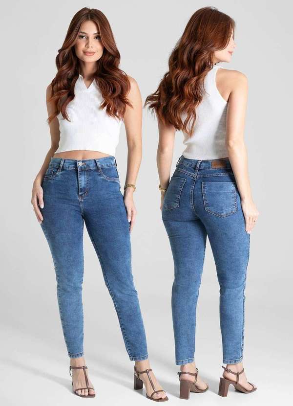 Sawary - Calça Jeans Sawary Cigarrete - 281625 Azul 6