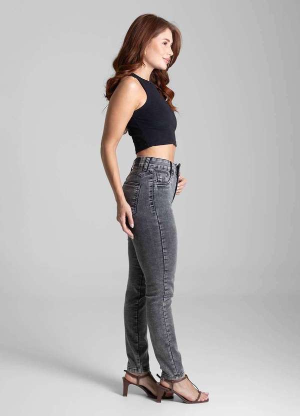 Sawary - Calça Jeans Sawary Cigarrete - 281893 Preto 3