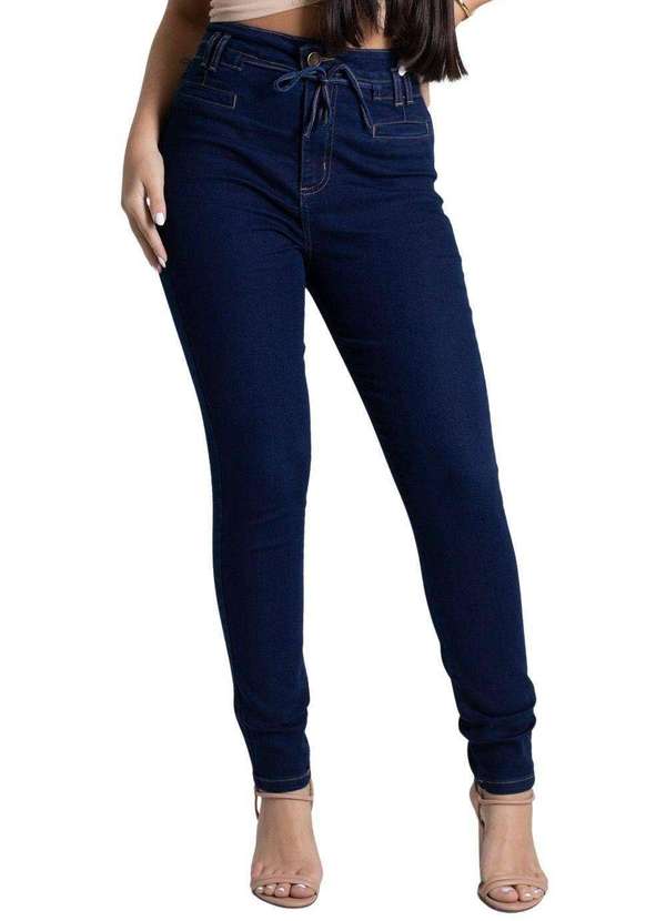 Sawary - Calça Jeans Sawary Cigarrete Azul