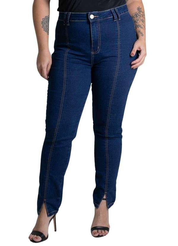 Sawary - Calça Jeans Sawary Cigarrete Plus Size - 279045 Azul