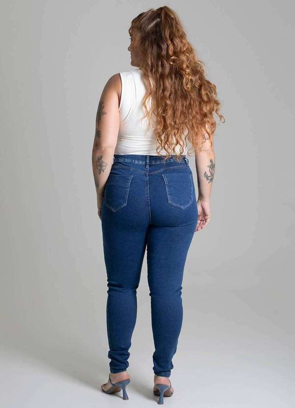 Sawary - Calça Jeans Sawary Cigarrete Plus Size - 279351 Azul 4