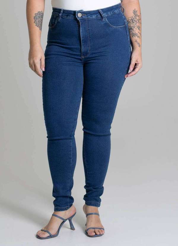 Sawary - Calça Jeans Sawary Cigarrete Plus Size - 279351 Azul 5
