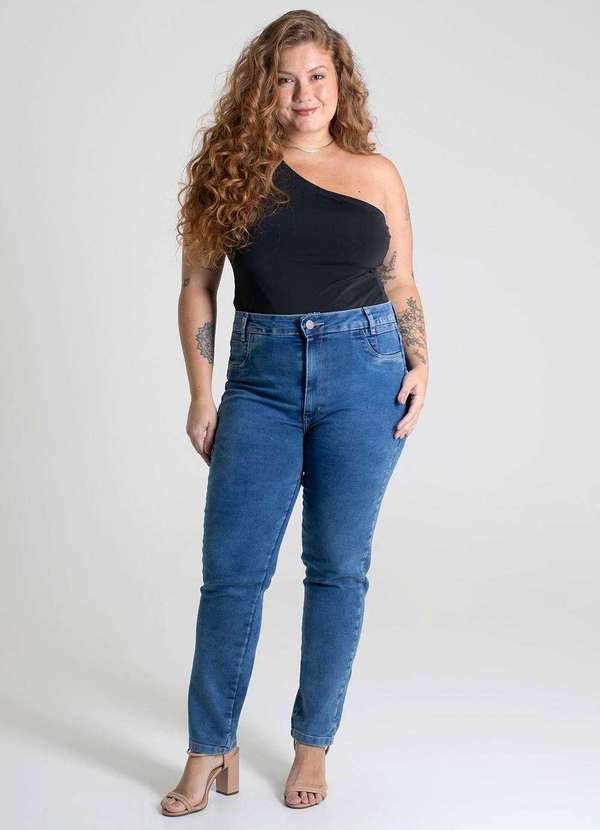 Sawary - Calça Jeans Sawary Cigarrete Plus Size - 279392 Azul 6
