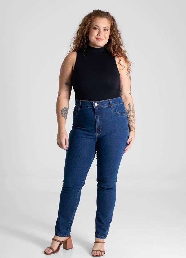 Sawary - Calça Jeans Sawary Cigarrete Plus Size - 280632 Azul 6
