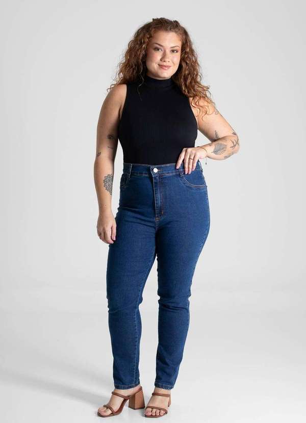 Sawary - Calça Jeans Sawary Cigarrete Plus Size - 280632 Azul 5