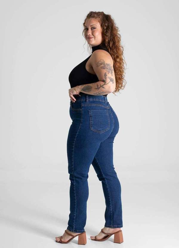 Sawary - Calça Jeans Sawary Cigarrete Plus Size - 280632 Azul 4